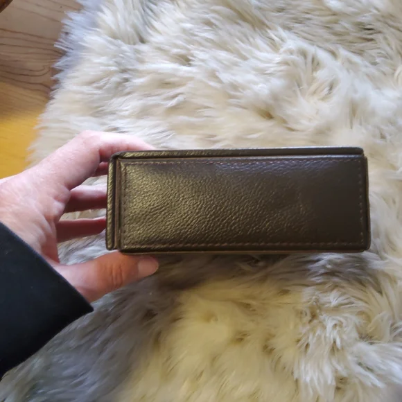 Pottery Barn Colby Leather Travel Box "Espresso" EUC - Picture 10 of 11